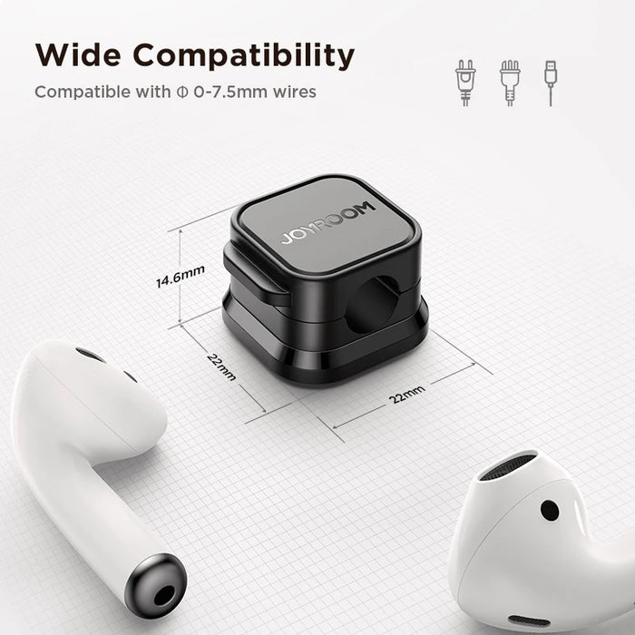 Magnetic Cable Clips – Smooth Adjustable Cord Organizer for Desk & More
