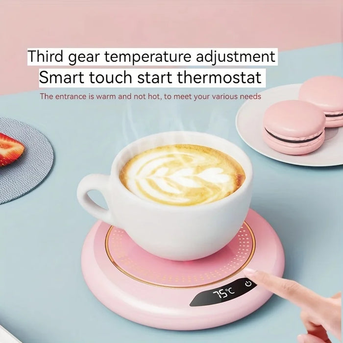 Coffee Mug Warmer with 3 Temperature Settings – USB Heating Pad with Auto Shut-Off for Beverages