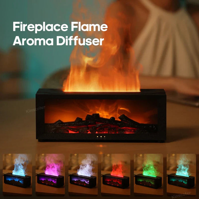 FlameGlow Aroma Diffuser & Humidifier