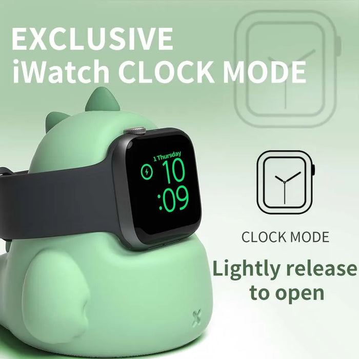 Silicone Charging Dock Stand for Apple Watch – Compatible with Series 1-10 & SE
