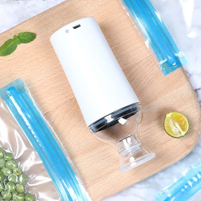 Portable Electric Food Vacuum Sealer – Reusable Bags for Sous Vide & Preservation