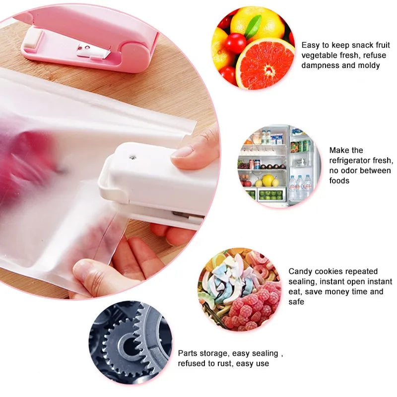 Portable Mini Bag Heat Sealing Machine for Food Storage