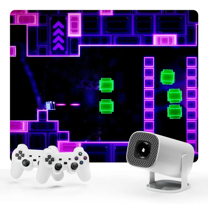 4K ULTRA HD Game Console & Projector – 3800 Games + 2 Wireless Controllers for Ultimate Gaming Fun!