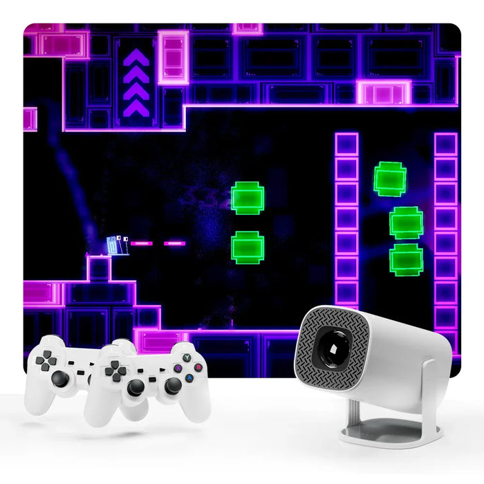 4K ULTRA HD Game Console & Projector – 3800 Games + 2 Wireless Controllers for Ultimate Gaming Fun!