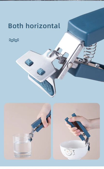 Stainless Steel Anti-Slip Bowl Lifter – Heat-Resistant Dish Clamp