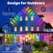100FT Waterproof RGB LED Lights – 60 LED Outdoor String for DIY Scenes & Holidays