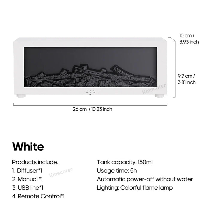 FlameGlow Aroma Diffuser & Humidifier