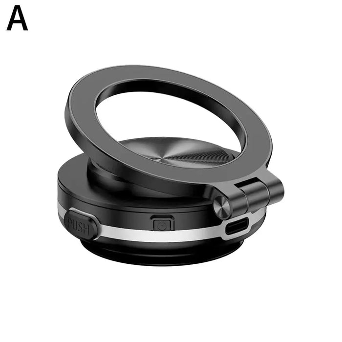 360° Vacuum Magnetic Car Phone Holder – Foldable & Portable Suction Mount