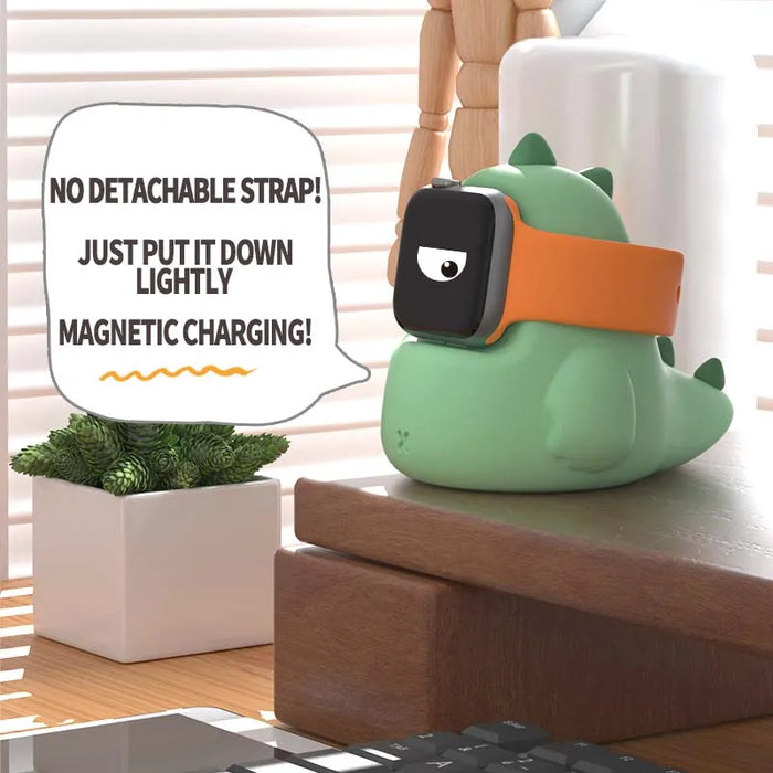 Silicone Charging Dock Stand for Apple Watch – Compatible with Series 1-10 & SE