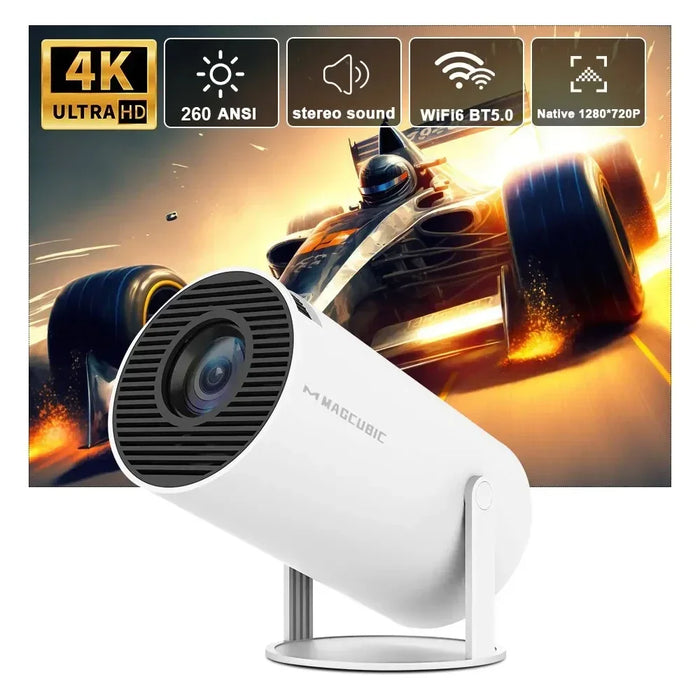Portable Smart Projector – Ultimate Home Theater & Outdoor Cinema with WiFi & Bluetooth