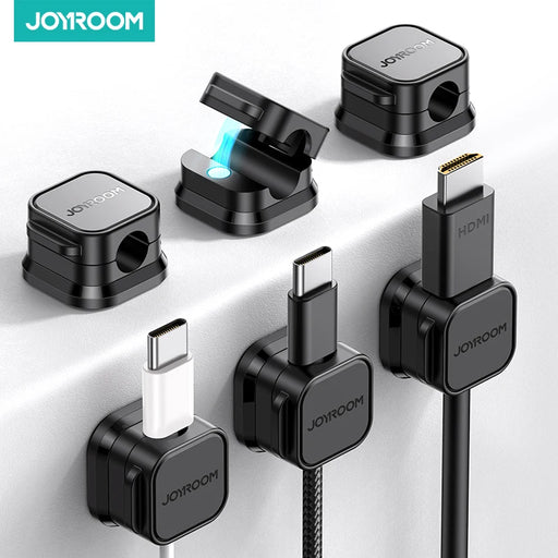 Magnetic Cable Clips – Smooth Adjustable Cord Organizer for Desk & More