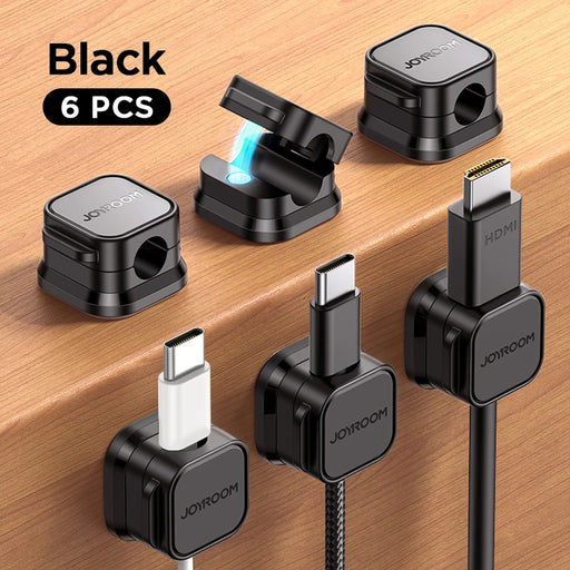 Magnetic Cable Clips – Smooth Adjustable Cord Organizer for Desk & More